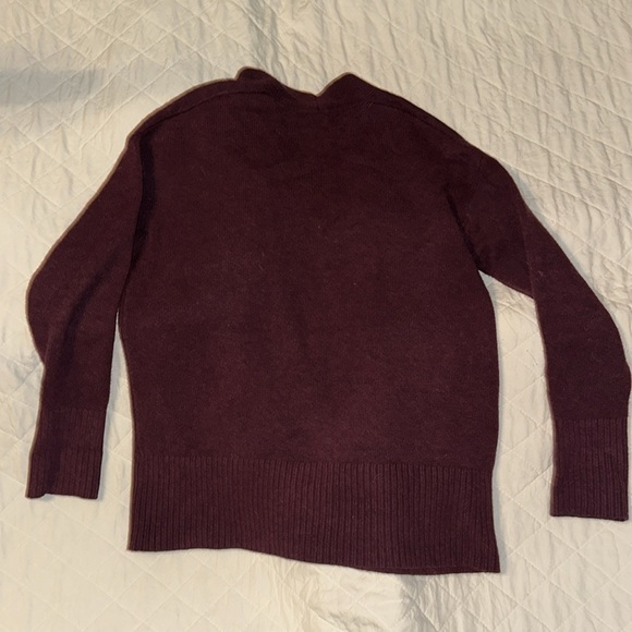 A NEW DAY CARDIGAN POCKET SWEATER OVERSIZE STRETCHY MULBERRY WOMENS XS - Picture 5 of 5